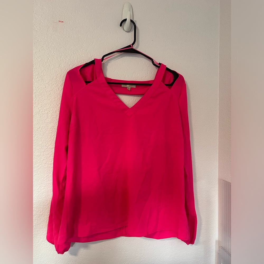 Bright pink blouce